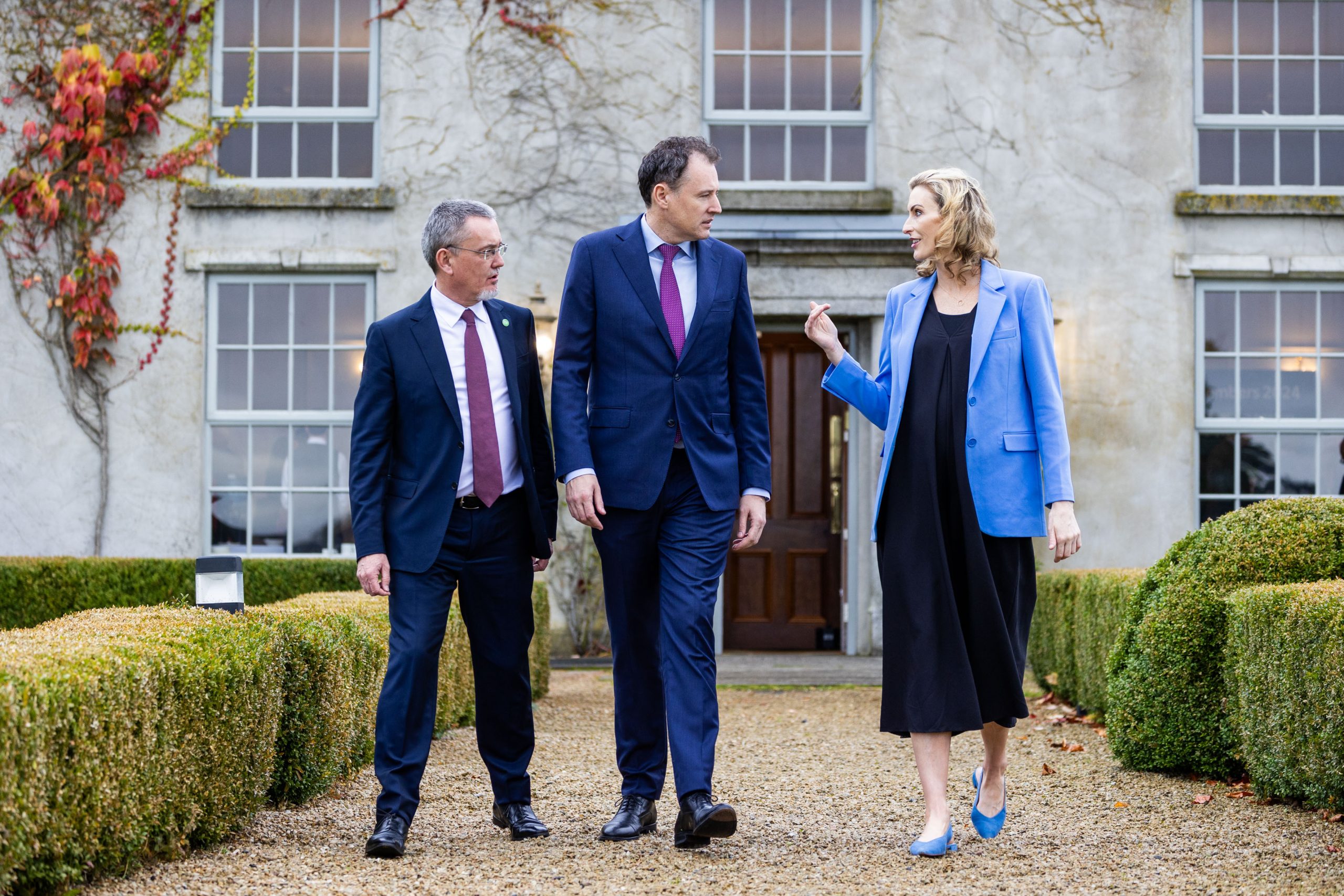 Jim O'Toole, CEO, Bord Bia with Minister for Agriculture, Food and the Marine, Charlie McConalogue and Deirdre Ryan, Bord Bia