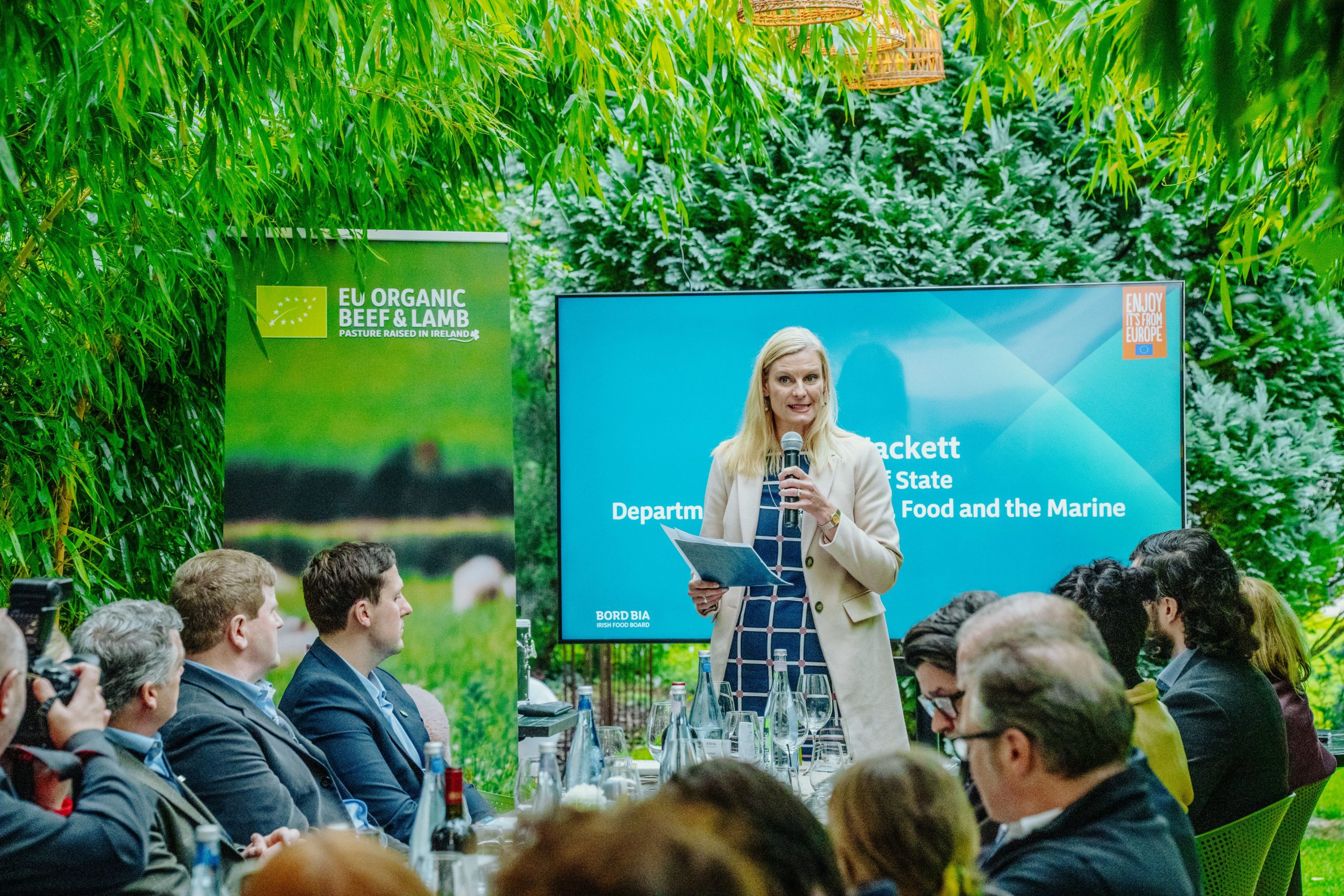 Senator and Minister of State at the DAFM, Pippa Hackett, at the launch of the EU co-funded beef and lamb campaign in Düsseldorf, Germany on September 30