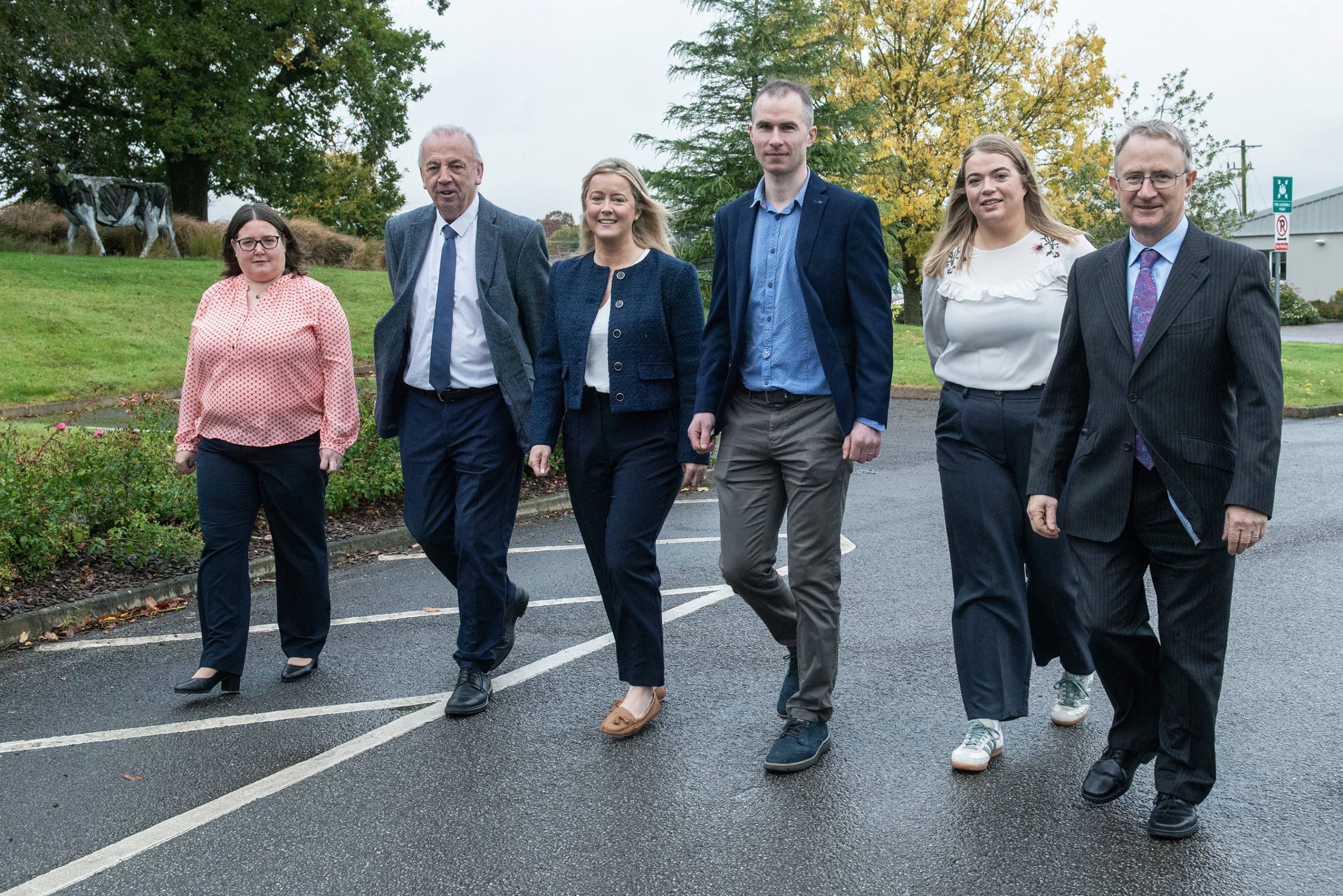 L-R: Dr Deirdre Hennessy, UCC, Professor Pat Dillon, Teagasc director of research, Fiona O'Donnell, vice president, Dairy Women Ireland, Brian Murphy, DAFM, Dr Ellen Fitzpatrick, Teagasc and Professor Frank O'Mara, Teagasc director Image: O'Gorman Photography.