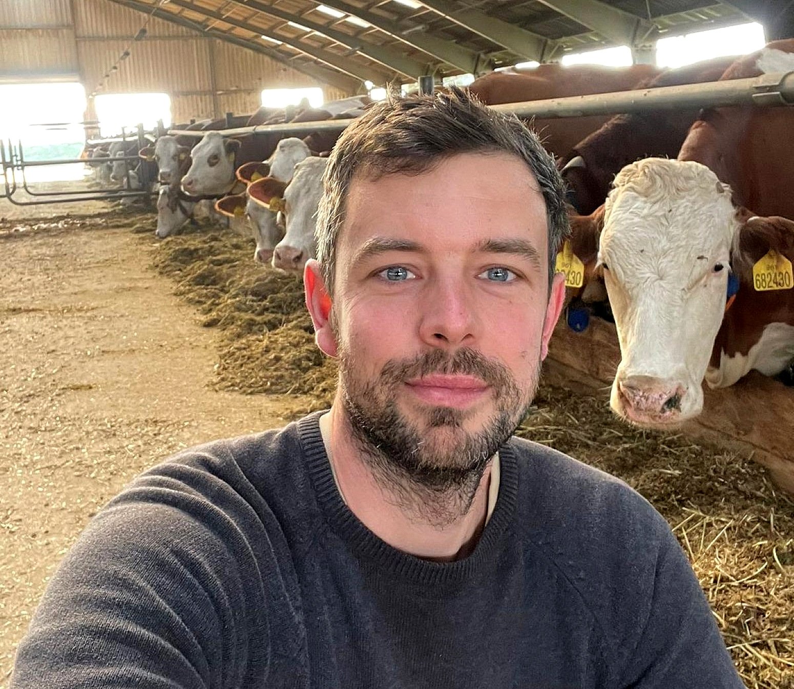 Jakub Fukal is the farm manager at the co-op operated farm
