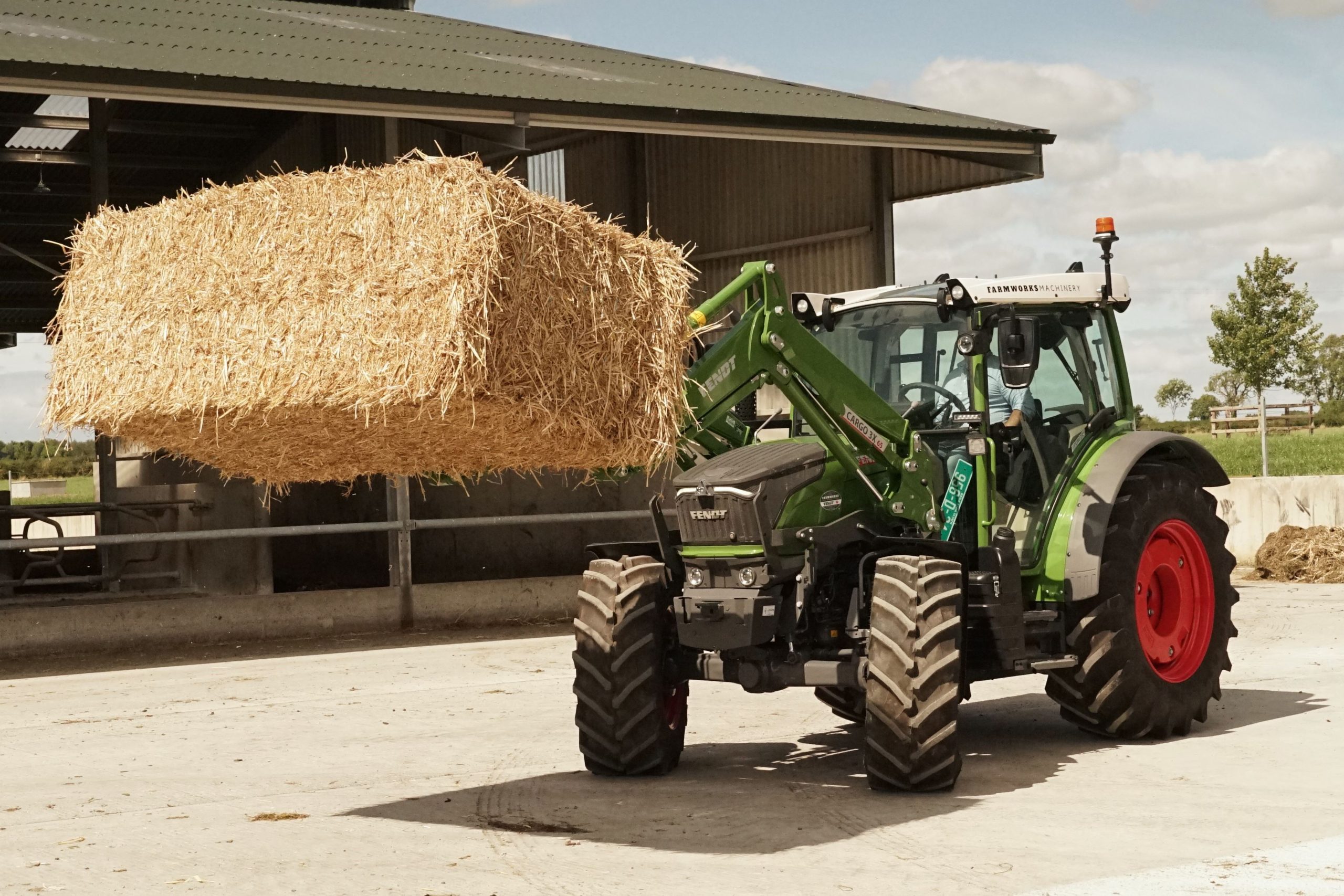 Loading operations can benefit enormously from the joystick according to Fendt