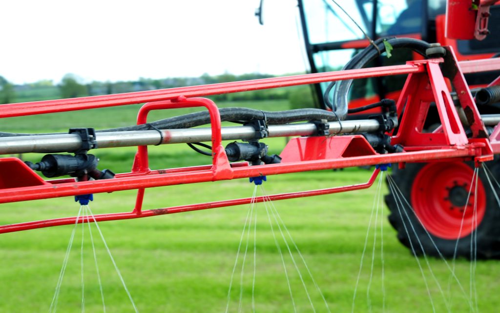 When spraying onto a freshly cut sward, the fertiliser can immediately get to work rather than awaiting the rain