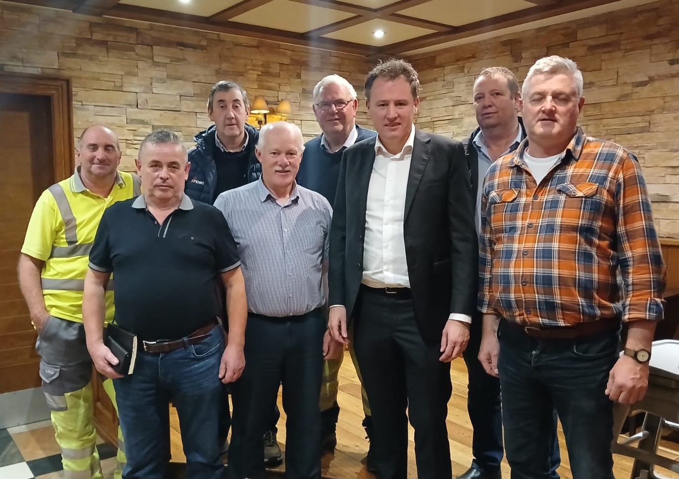 Minister for Agriculture, Food and the Marine Charlie McConalogue meeting with the INHFA in Donegal