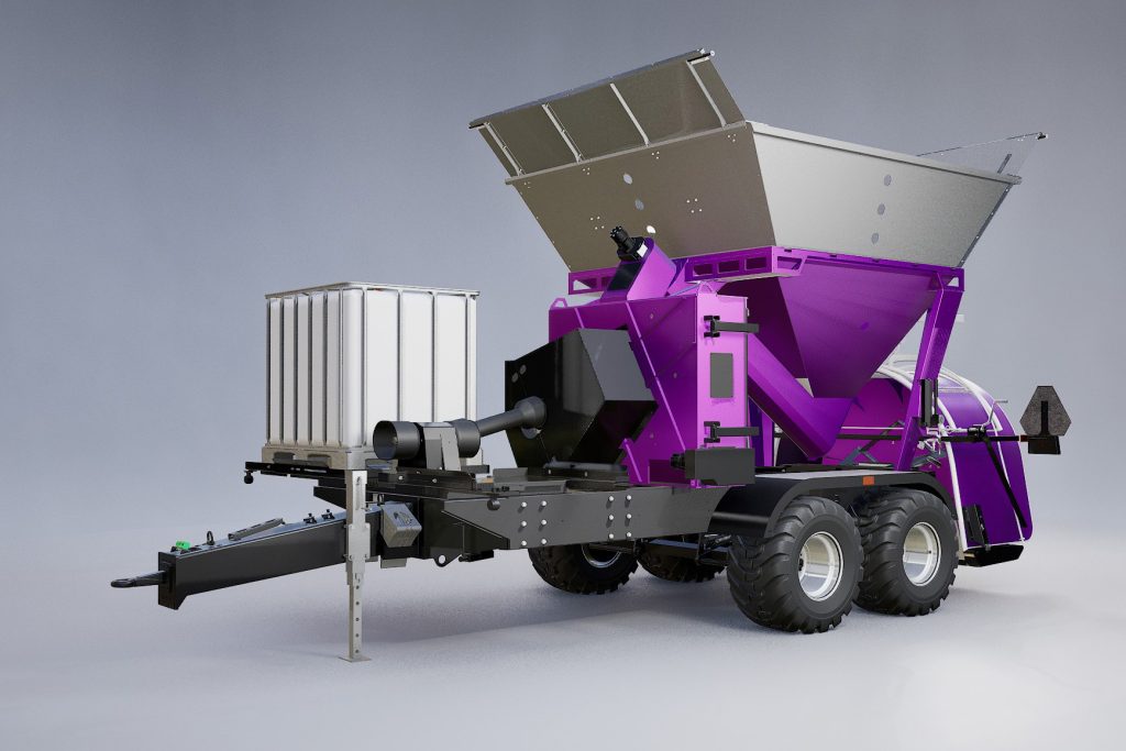 The new hammer mill has a minimum power capacity of 270hp