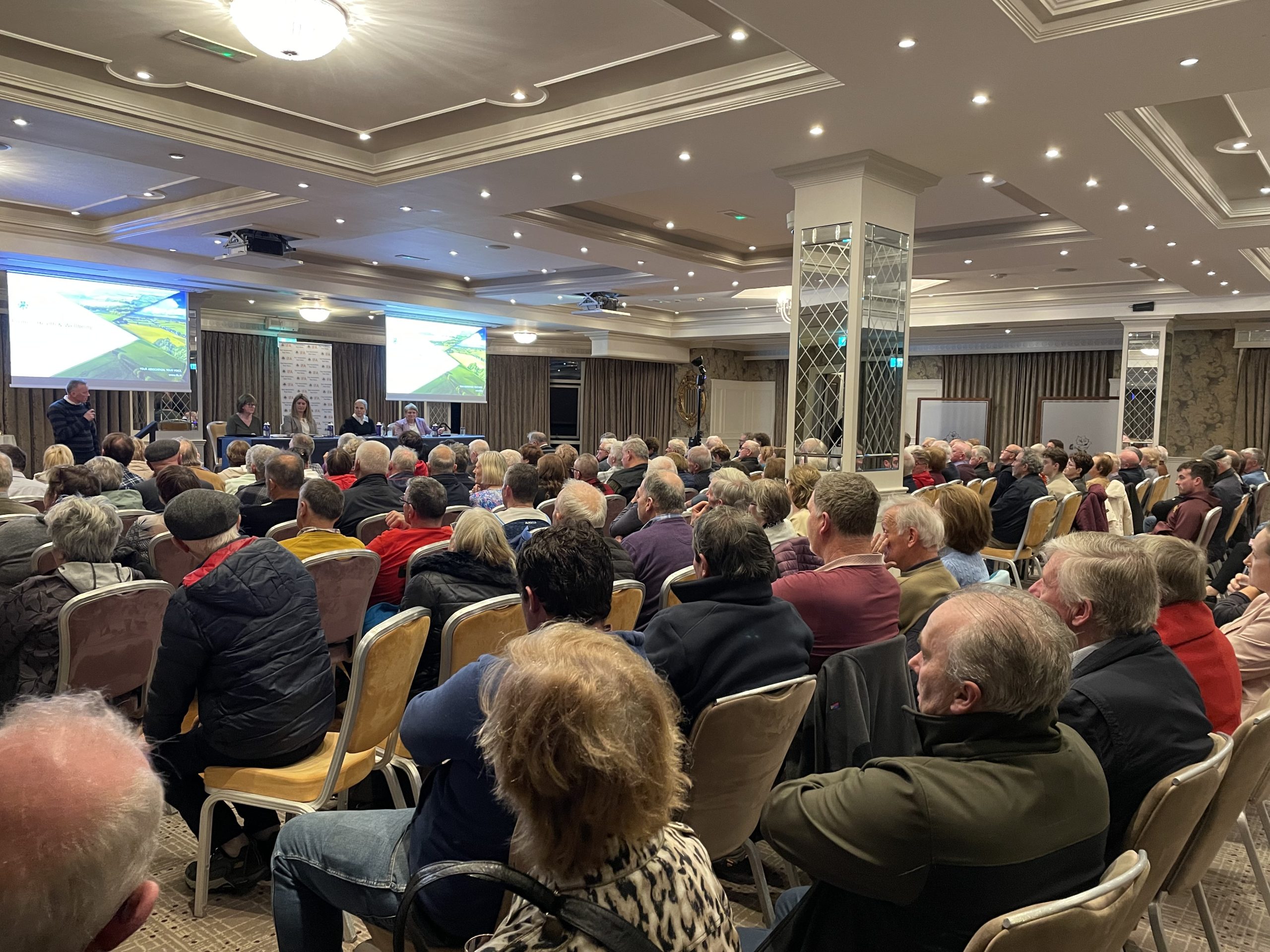 Farmers at the IFA meeting at the Rose Hotel, Tralee, Co. Kerry