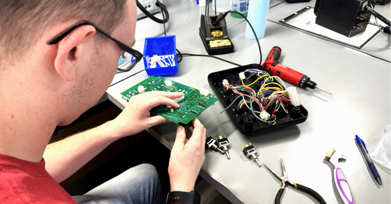 Repairing electronics is a skill that does not usually exist at dealer level