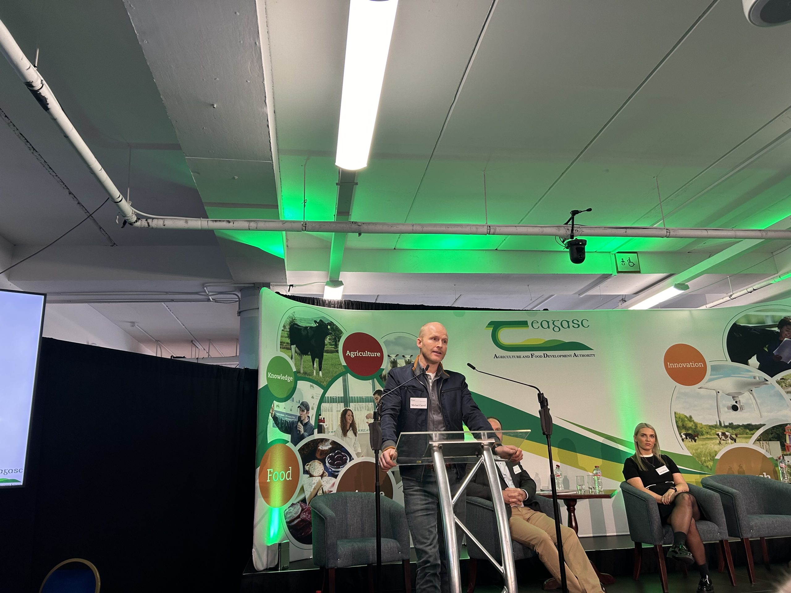 Carroll talking at the National Dairy Confernce