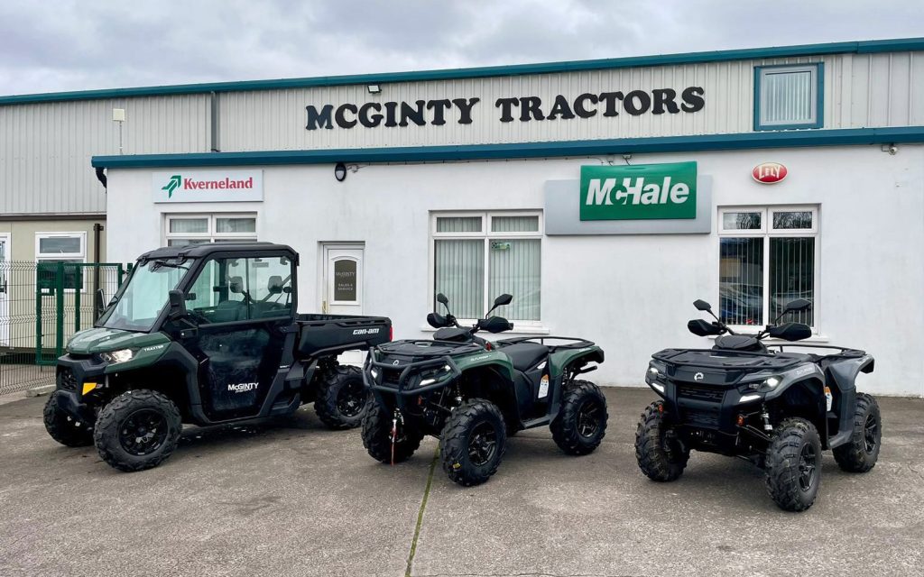 McGinty Tractors will be carrying a stock of Can-Am off road vehicles