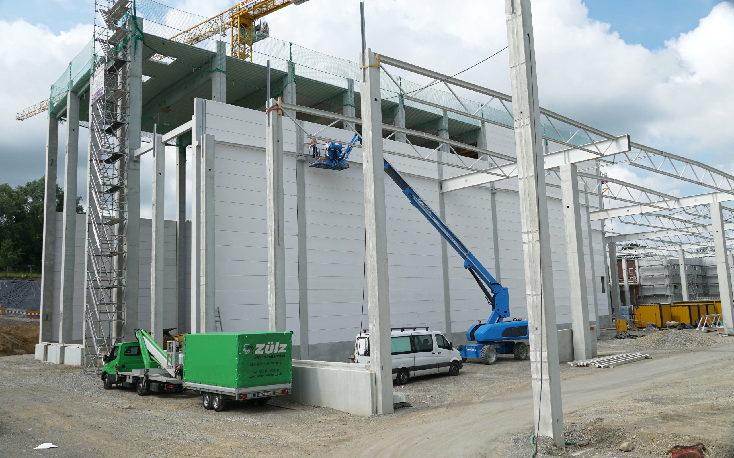 The new storage facility at Bad Saulgau takes shape
