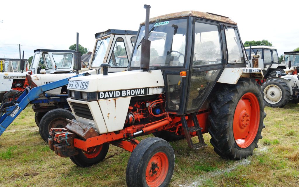The David Brown 1390 was built up until 1984 and is typical of the last models built at the Meltham Mills factory.