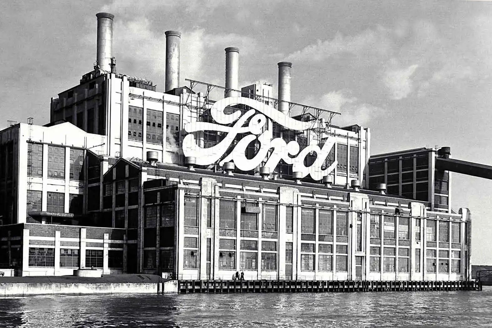 The Ford Dagenham plant was built on the Thames with a deep water berth to facilitate export and arrival of raw materials