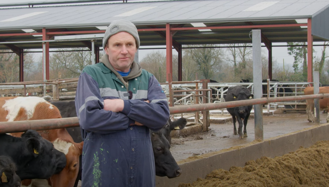 James Croke talking his herd's production