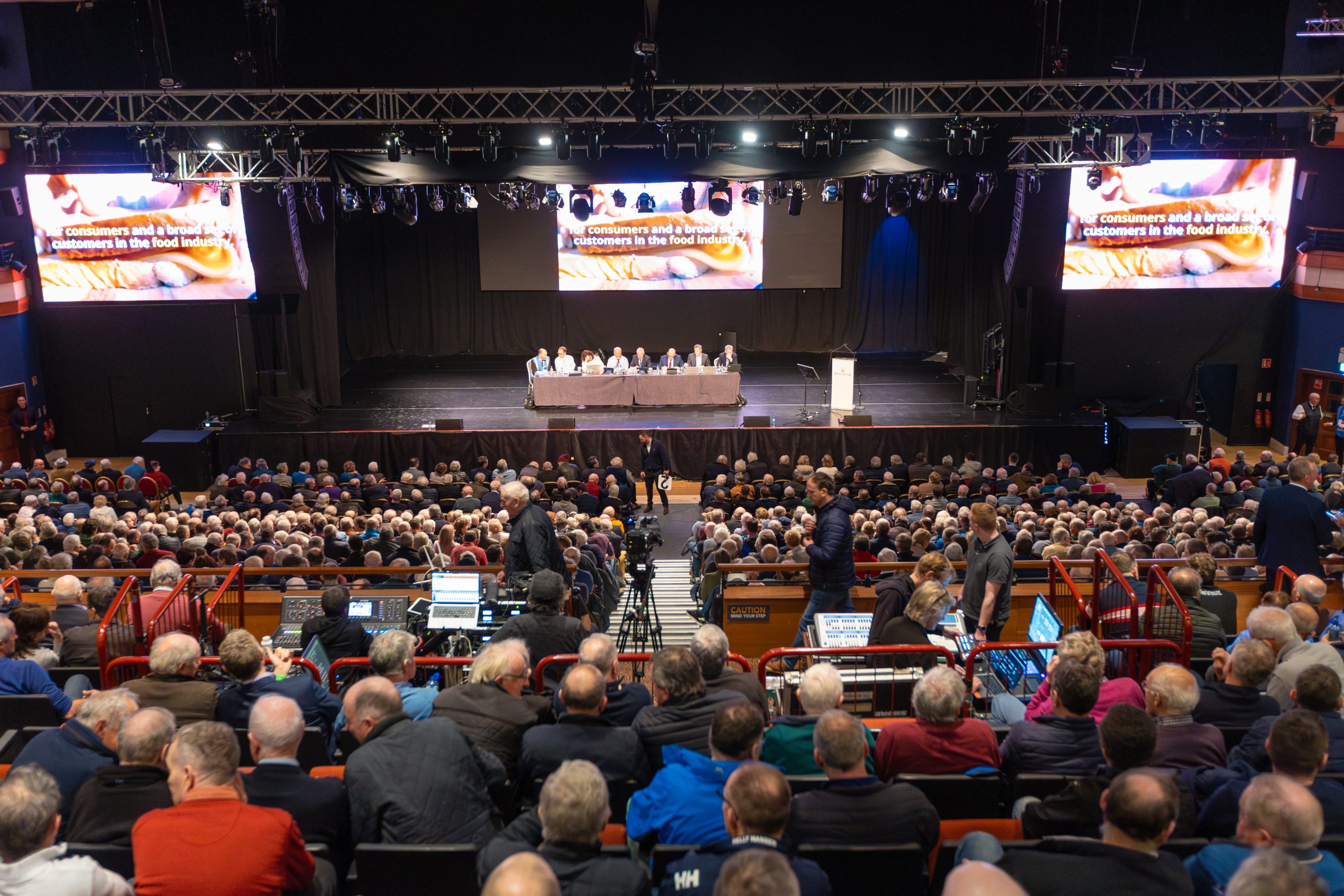 Kerry Co-op shareholders at the Special General Meeting (SGM) in Killarney. Image Source: John Kelliher