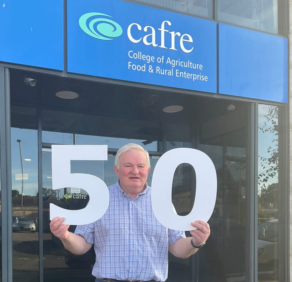 Pat McTeague BEM celebrating 50 years of work at Loughry Campus, Cookstown