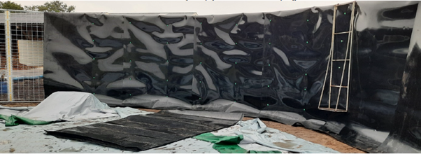 HDPE foil protector for the tank lining