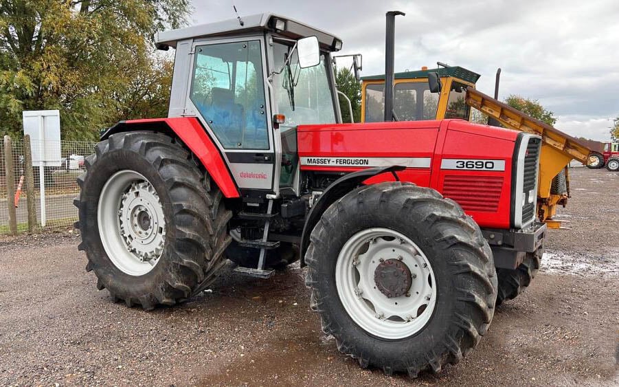The Massey Ferguson 3690 with Valmet engine 634DS engine was developed from the original MF 3680. Source: Cheffins