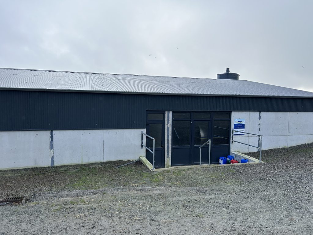 A view from Mulcahy's front yard - the farmer showing his contruction experience with the beautiful finish