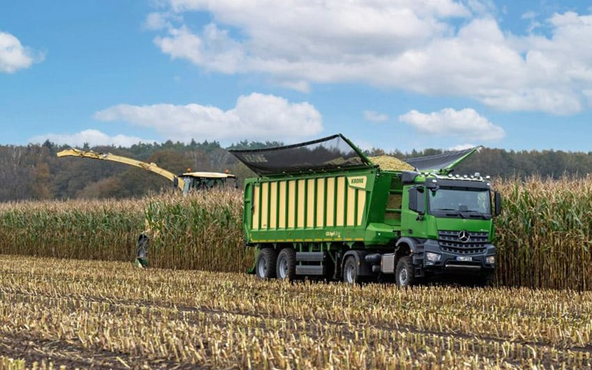 Speeding up the haulage  element of  forage harvesting is the main aim of the new combination