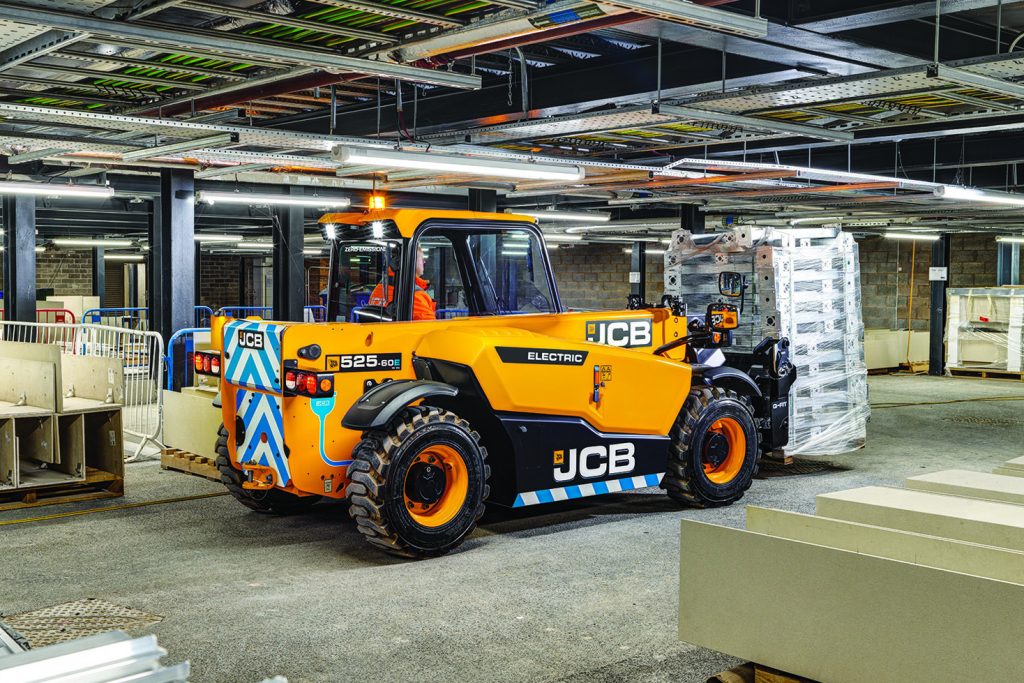 JCB has not given up entirely on battery power, producing a range of electric industrial and construction machines