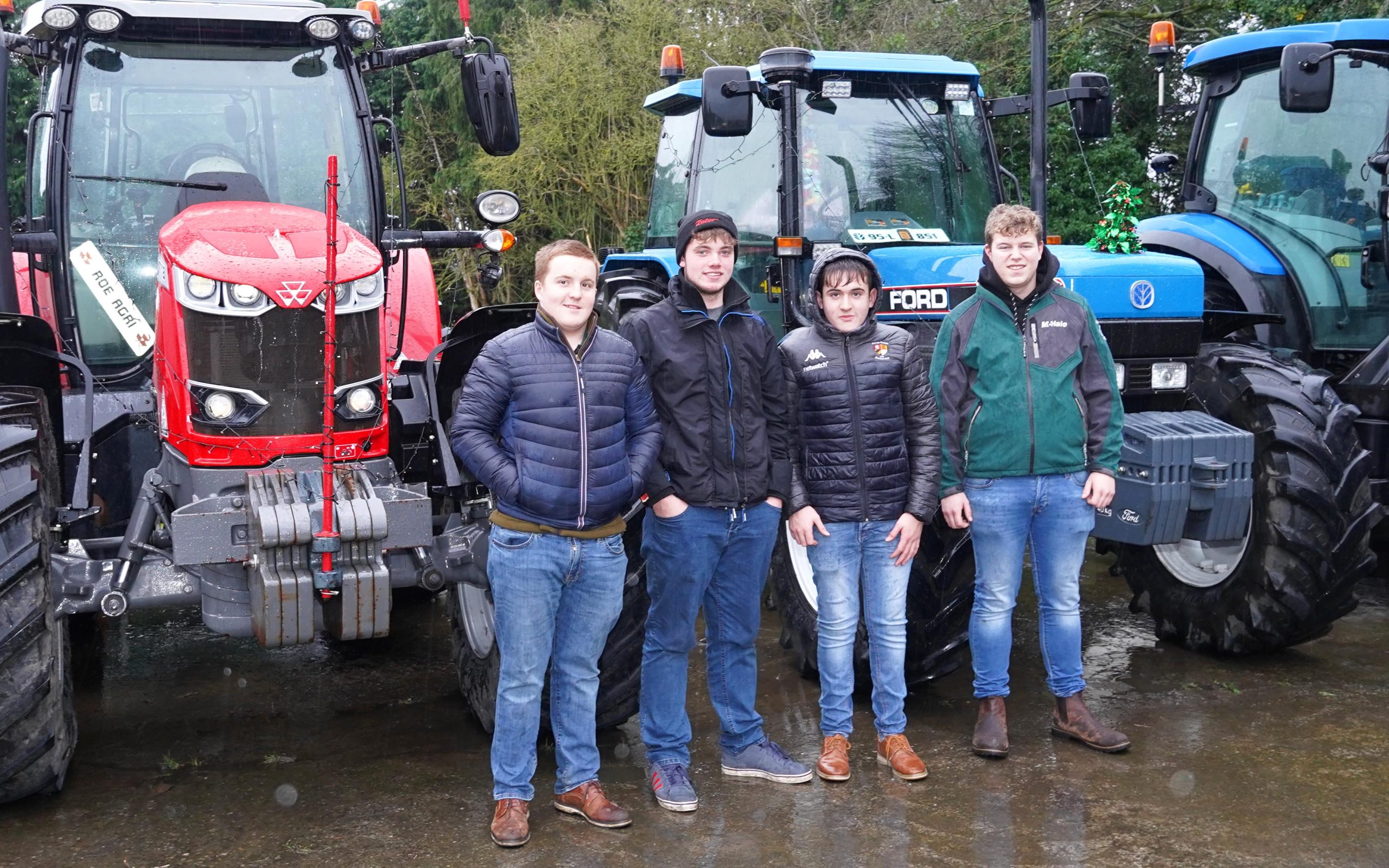 (L-r:) Mason Neale, Nathan Roe, Theo Neale and Alan Willoughby