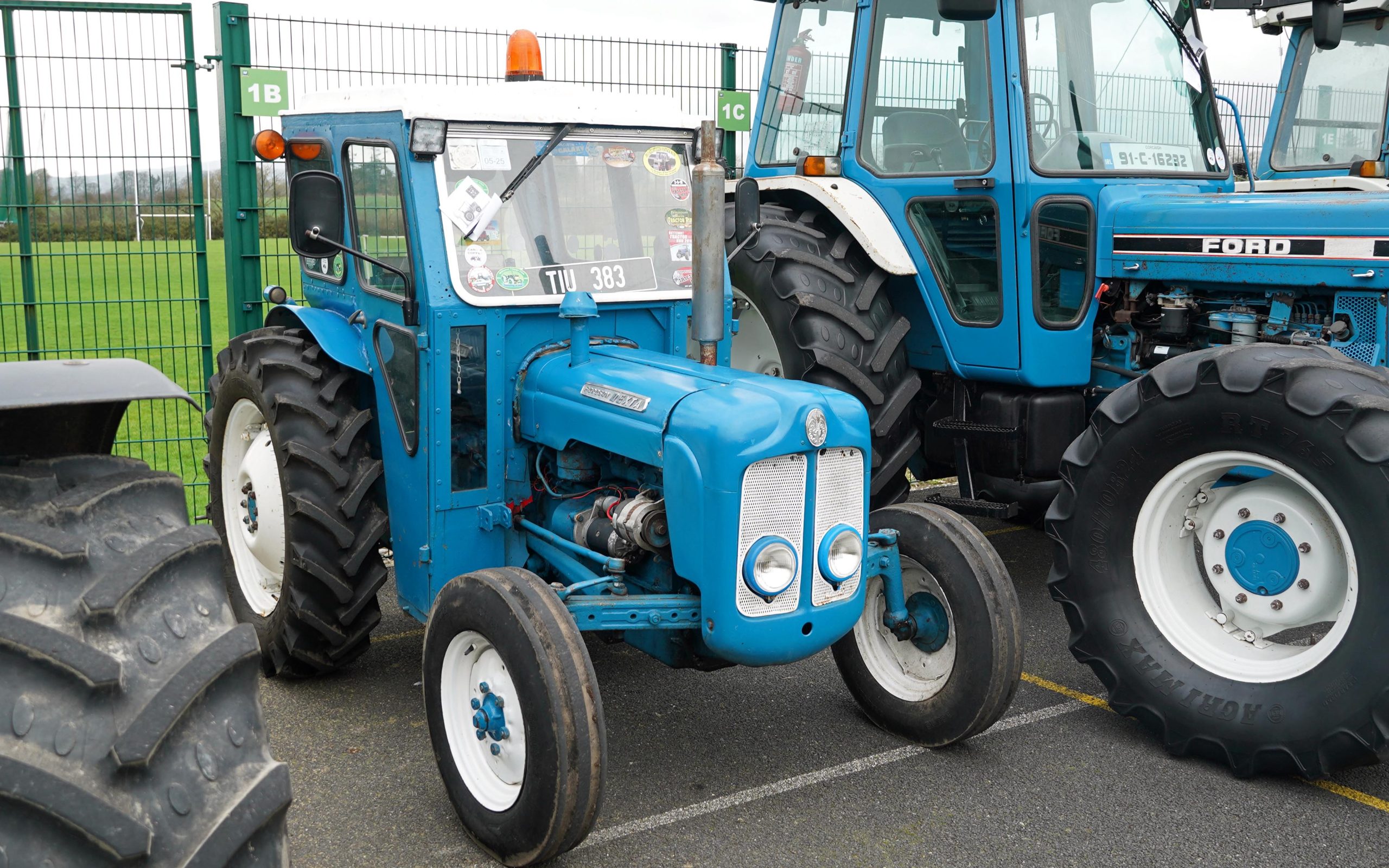 This Dexta belonging to Denis Sexton has a cab borrowed from a MF 135