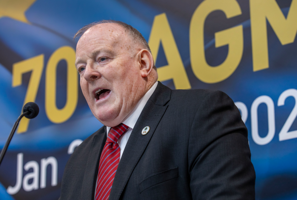 Francie Gorman, president of the IFA Source: Finbarr O'Rourke/ IFA