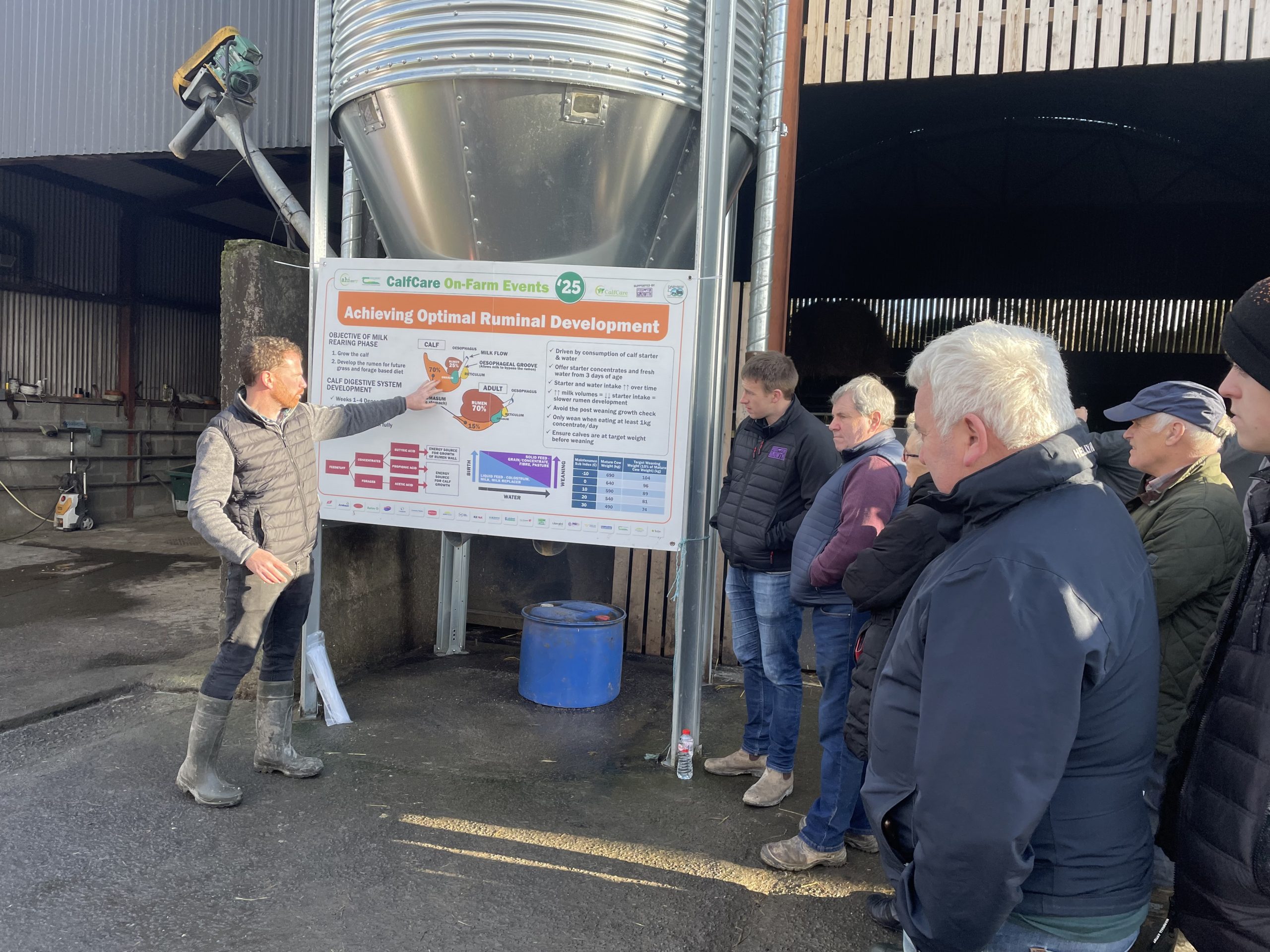 Teagasc's Fergal Maguire and Volac's Tomas O'Reilly