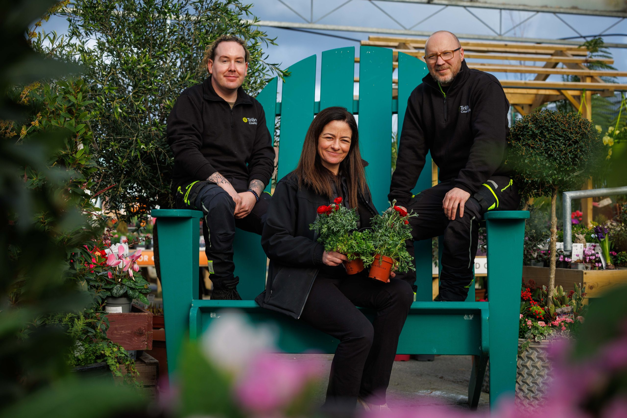 L-R: Horticulturists Joe Kelly (Monasterevin), Teresa Walsh (Castlecomer), and Keith O' Callaghan (Monasterevin). Source: Dylan Vaughan