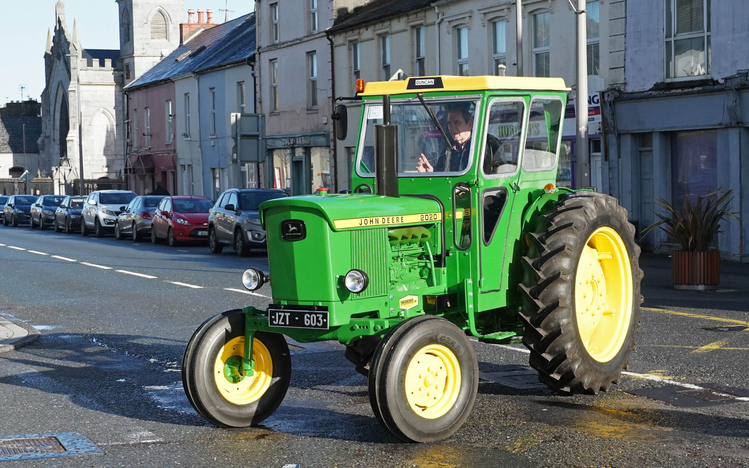 Duncan Linehan brought along his JD 2020 on its first outing since a full restoration