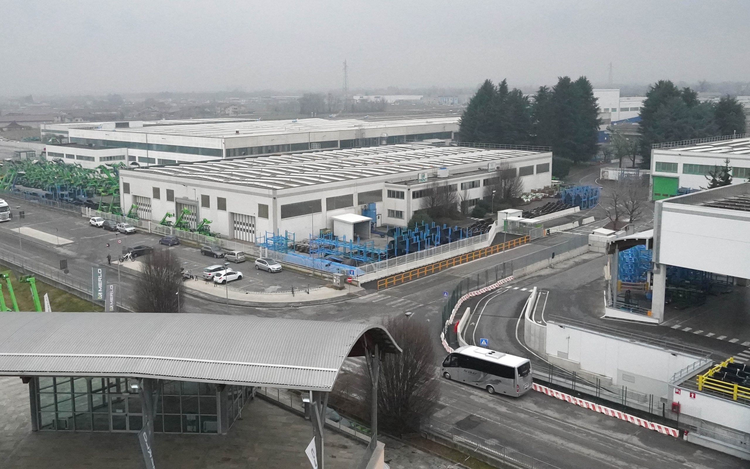 One part of the Merlo factory at Cuneo, Piedmont in northern Italy