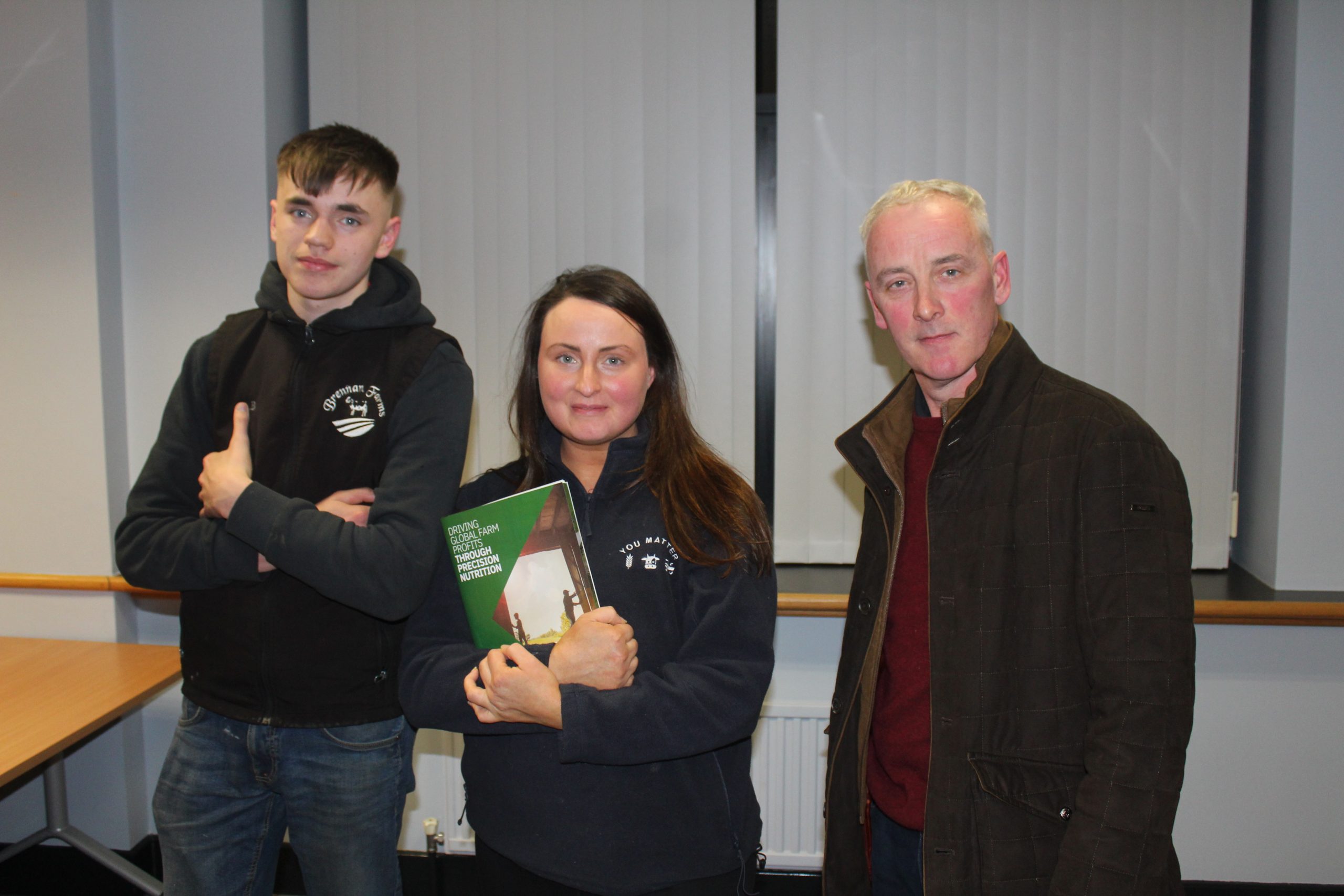 Attending the Loughry event (l-r): Christopher Brennan and Bronagh Brennan, Rasharkin, Co. Antrim, and Philip Toner, Markethill, Co. Armagh