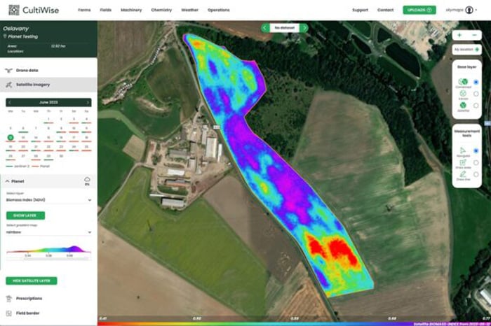 Satellite images can be downloaded daily but their usefulness will depend on cloud cover