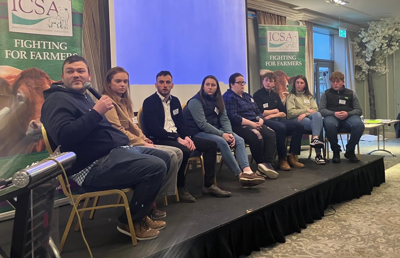 Panel members l-r: Padraig O'Sullivan; Louise Treacy; Aaron McNamara; Katie Cooney; Ella O Donoghue Concannon; David Loney; Mairead Brosnan; and Kevin Brosnan