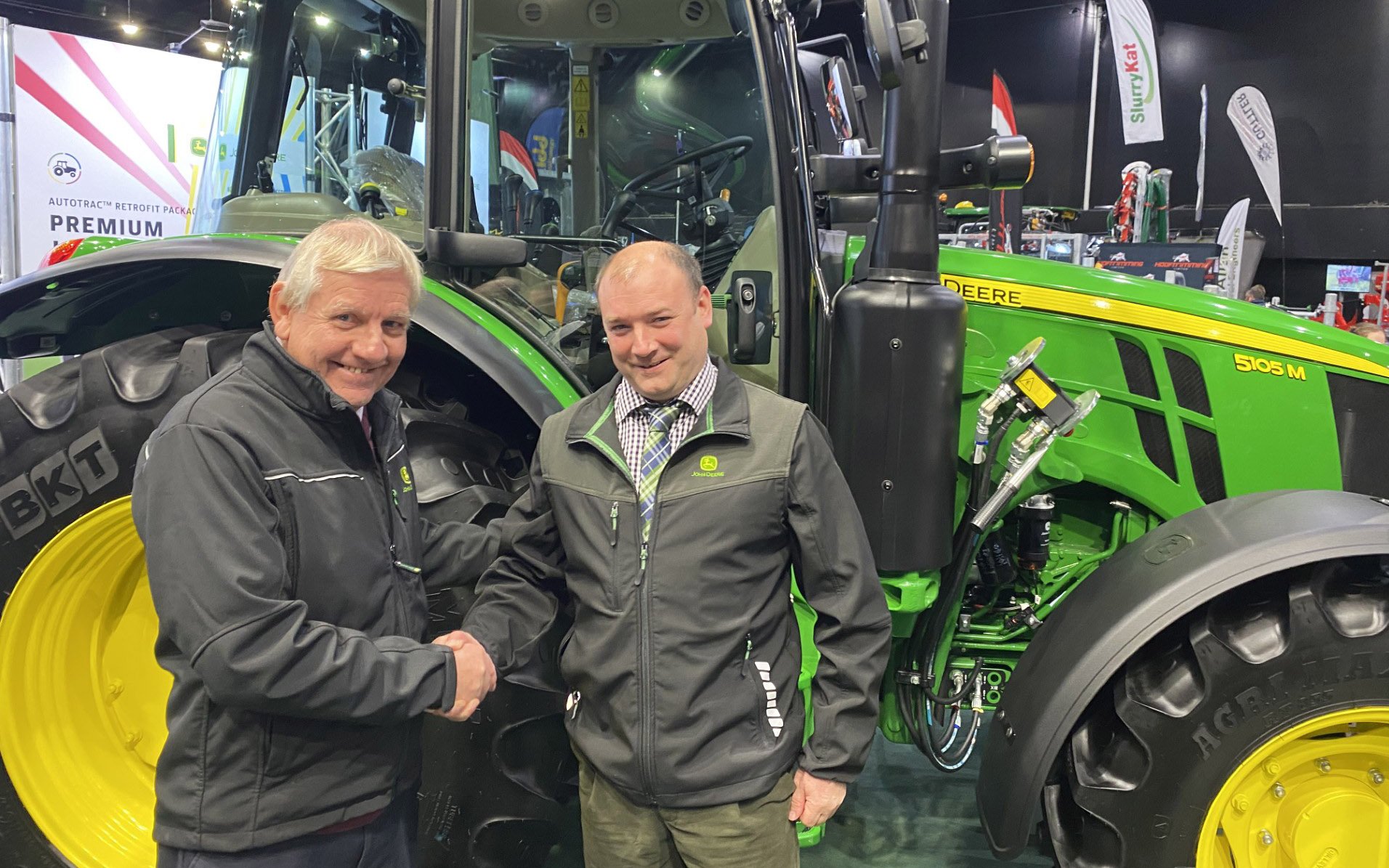 David Doig (left) of DKR Agricultural Services with Douglas Montgomery of J&amp;S Montgomery
