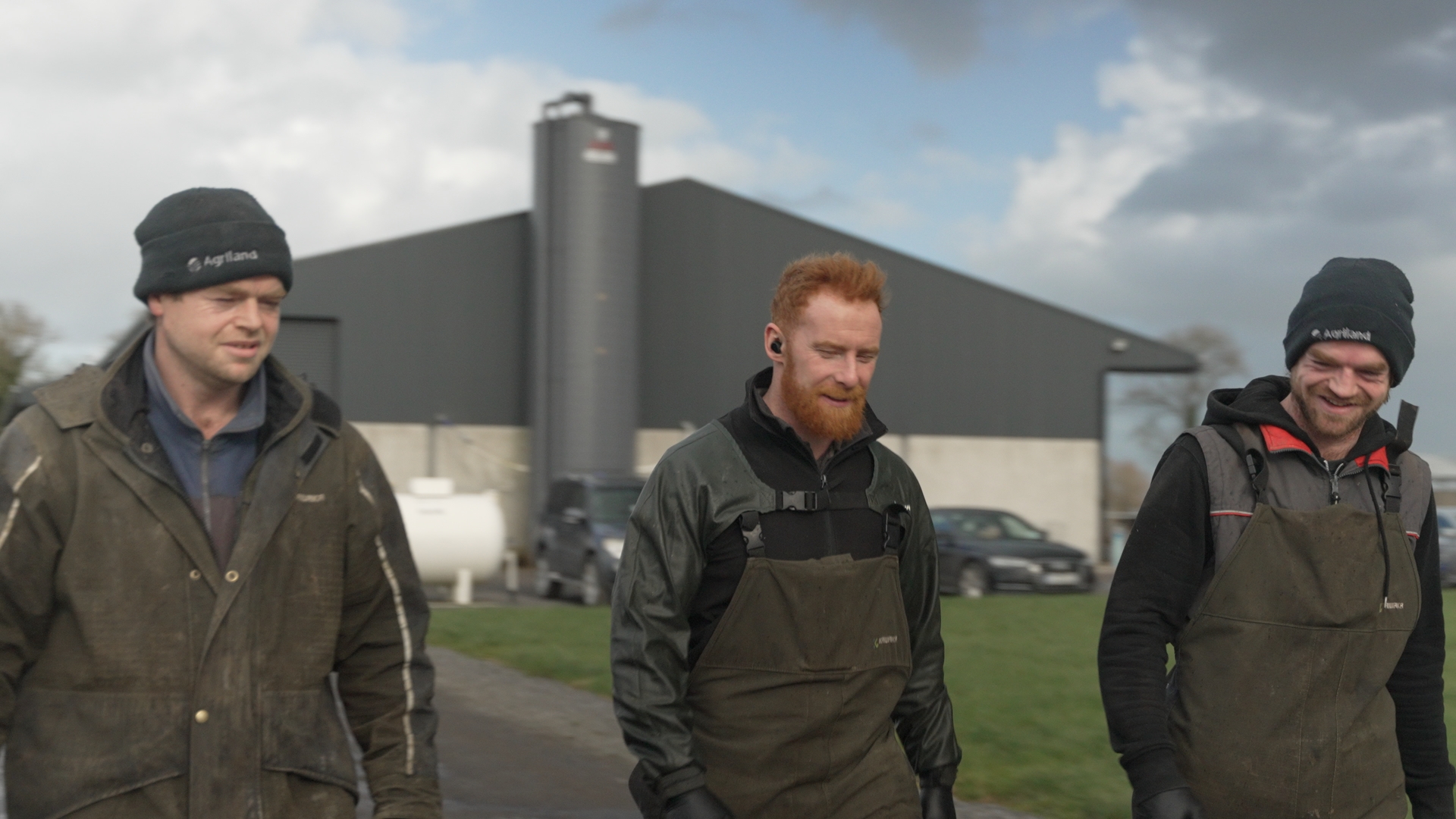 Eoin with two team members, Marty and Johnny Murray
