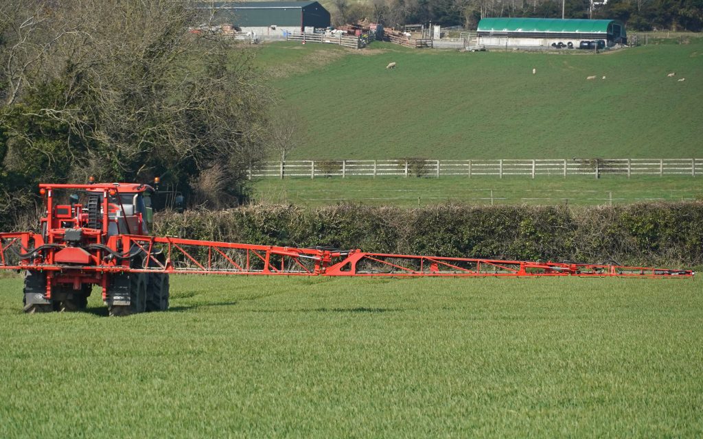 With normal soil moisture levels, nitrogen delivered in a liquid solution can get to work immediately