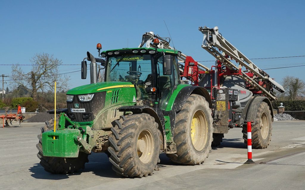 The SAM self propelled sprayer is backed up with a Landquip trailed unit