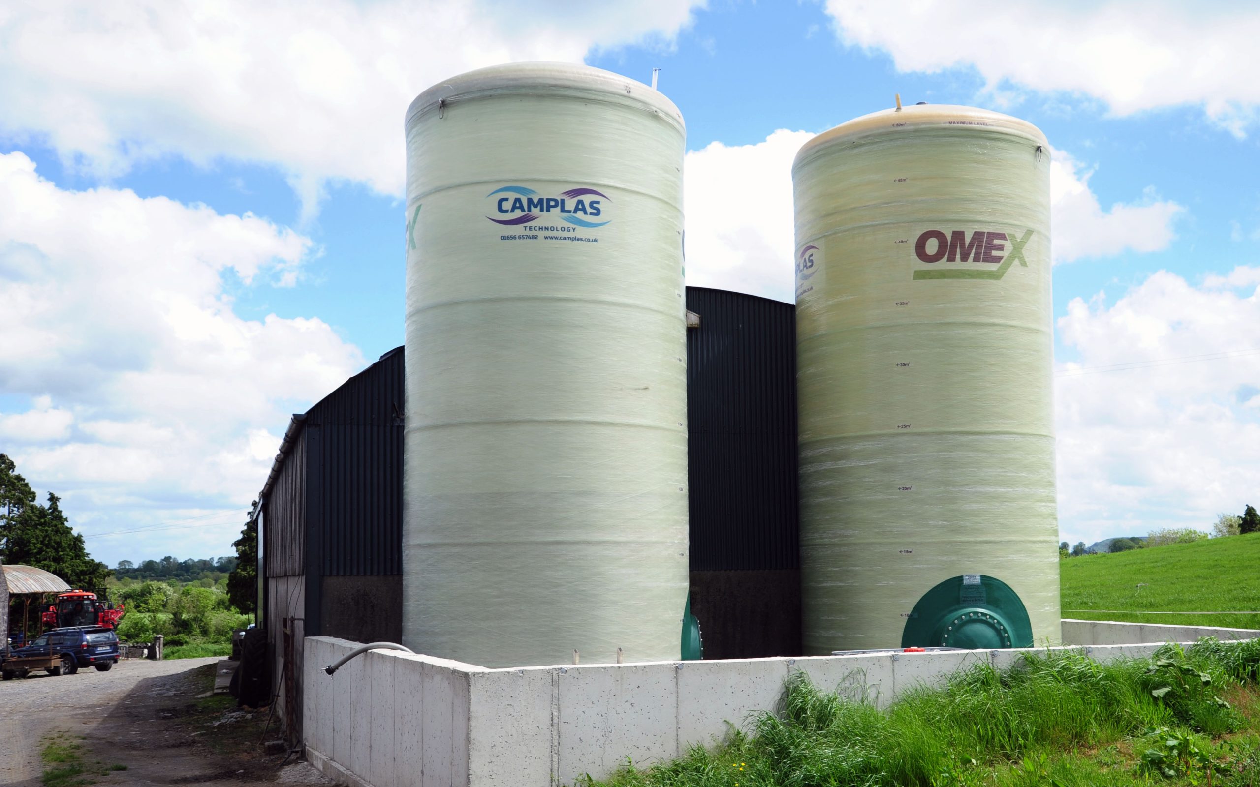 Storage tanks are available for dealers, contractors, and farmers