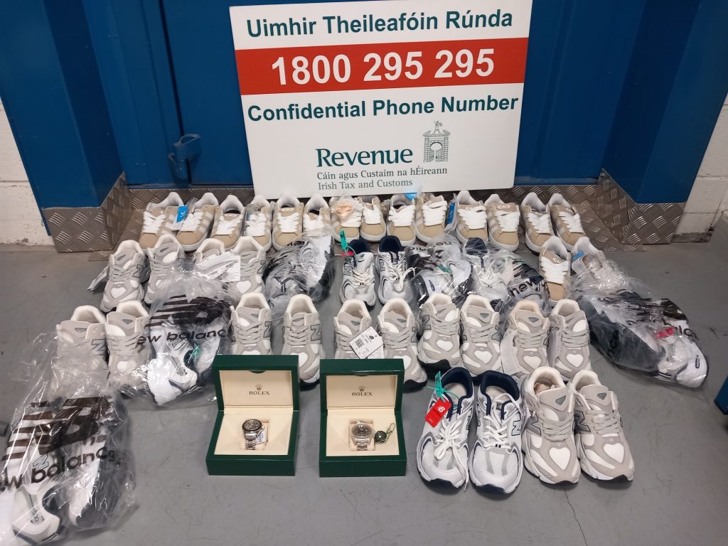 Counterfeit goods seized by Revenue