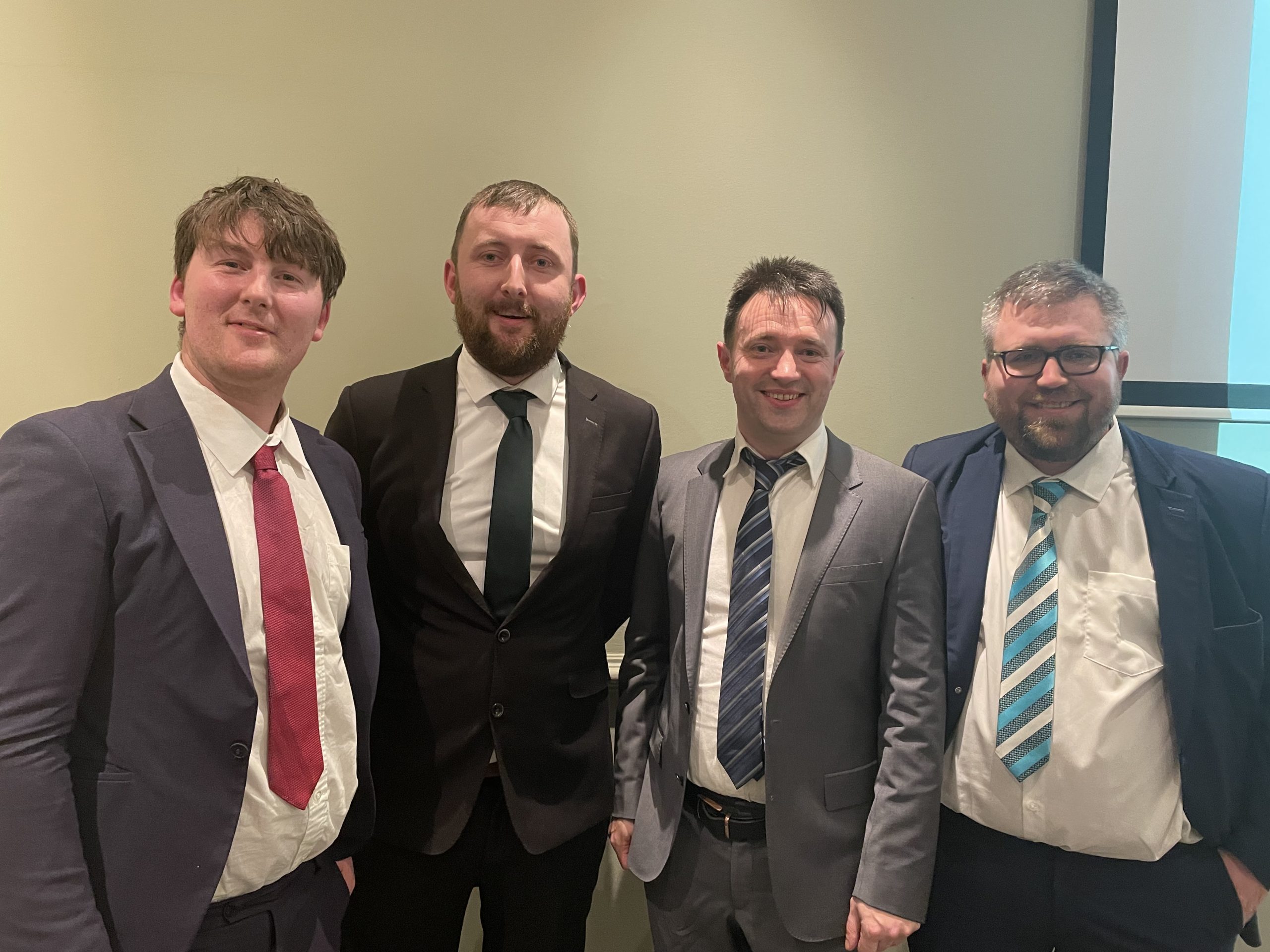 The Munster vice-president candidates (l-r) Liam Coppinger; Tom Long; John Lonergan and William Clancy