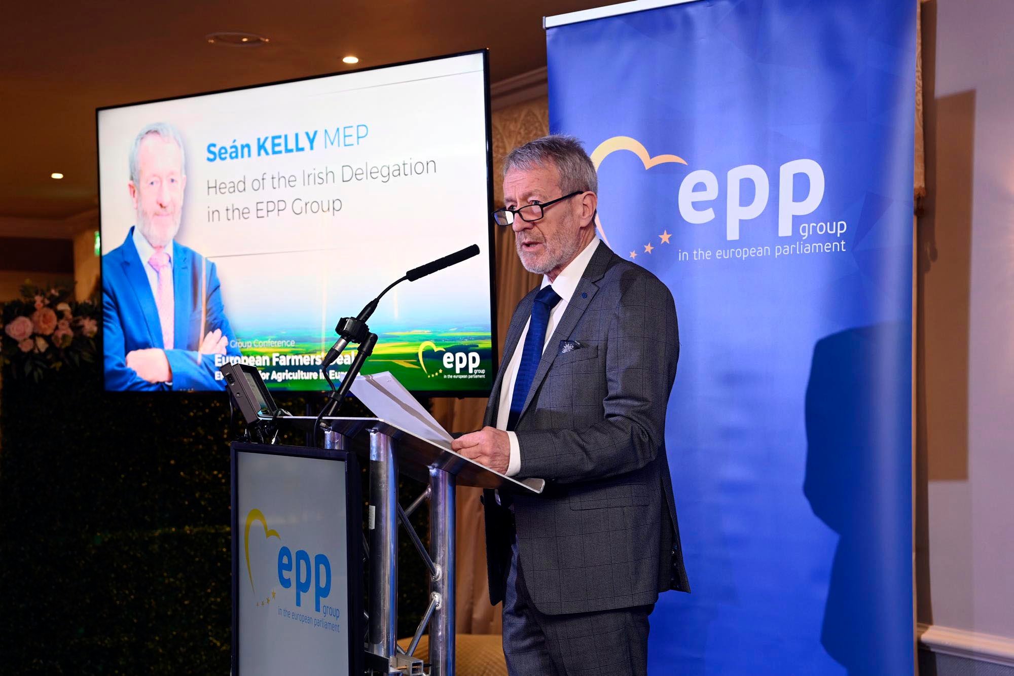 Seán Kelly MEP at EPP for Farmers conference in Co. Carlow