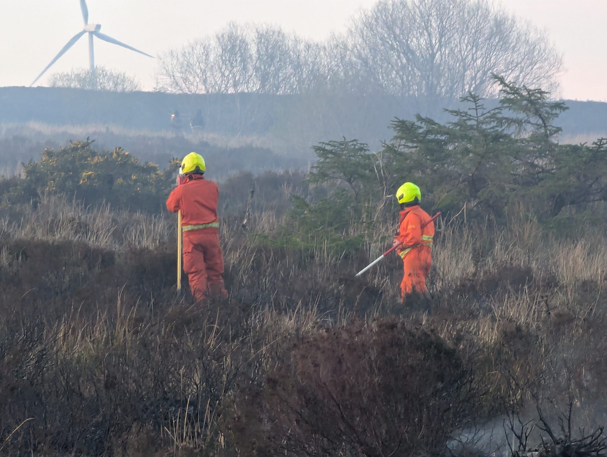 Gorse fire in Co. Cavan. Image source: Facebook, Ballyconnell Fire Station