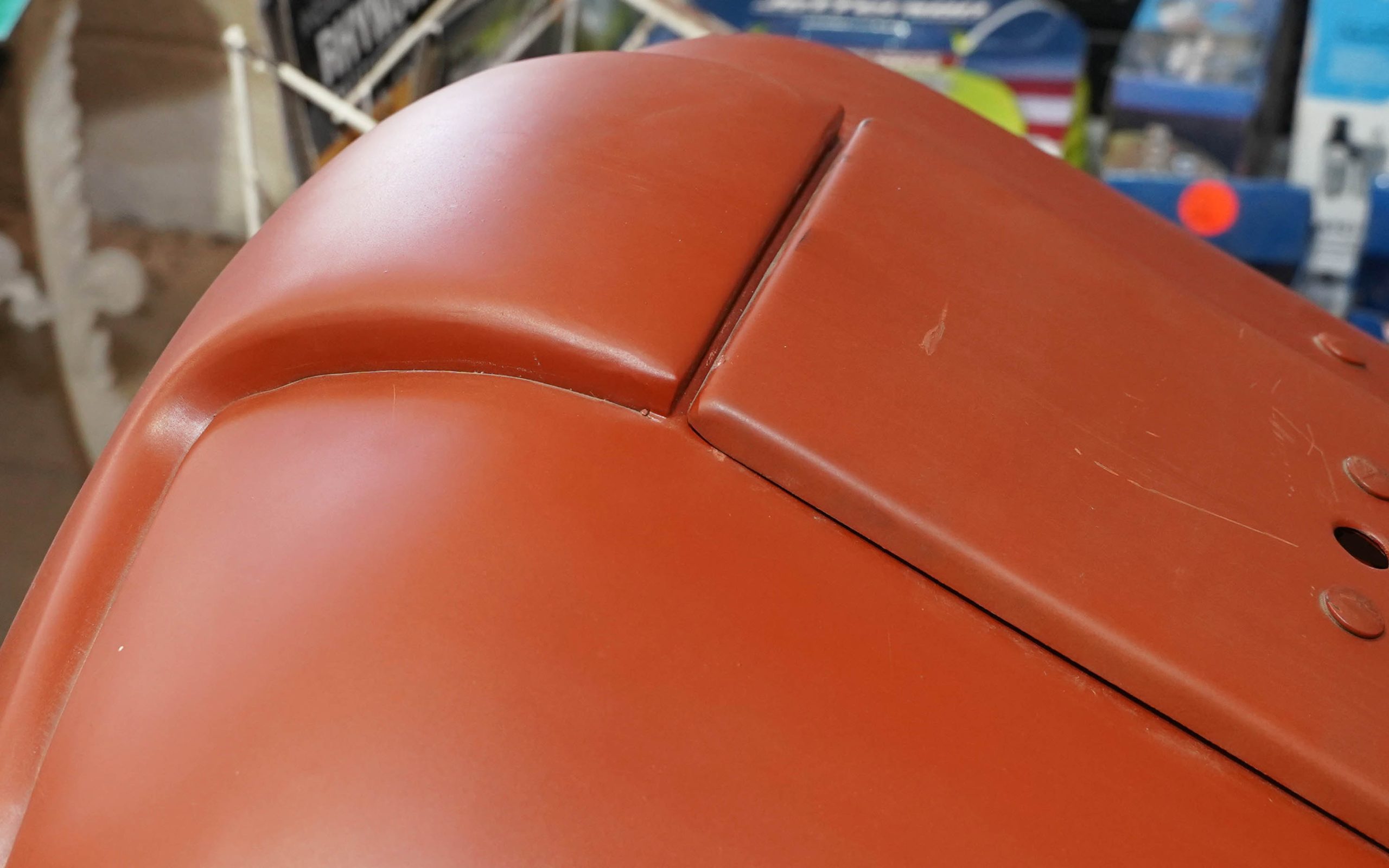 This MF 35 bonnet is of thicker gauge steel and has a better finish than was being supplied to Clifford's' goods before