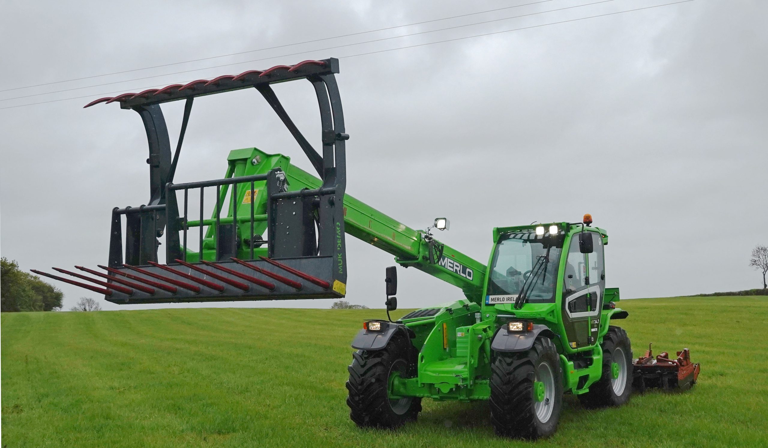 The versatility gained by taking a loader and enabling it to work as a standard tractor is greatly appreciated by the Guinan family