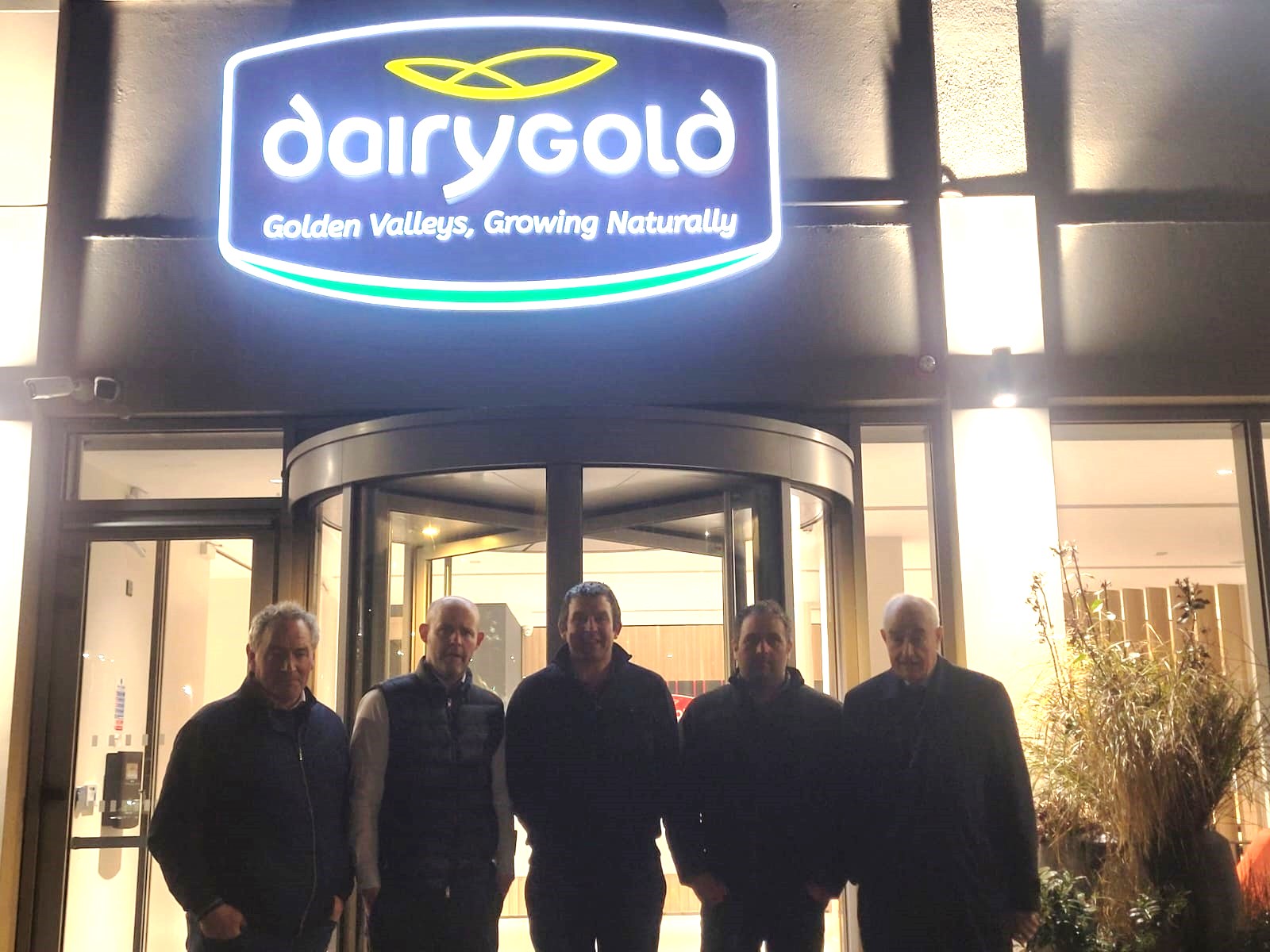 The Concerned Dairygold Shareholders Committee (l-r): Nigel Sweetnam; Eoin Bourke; Niall Twomey; Tadhg McSweeney, and Ned O’Keeffe