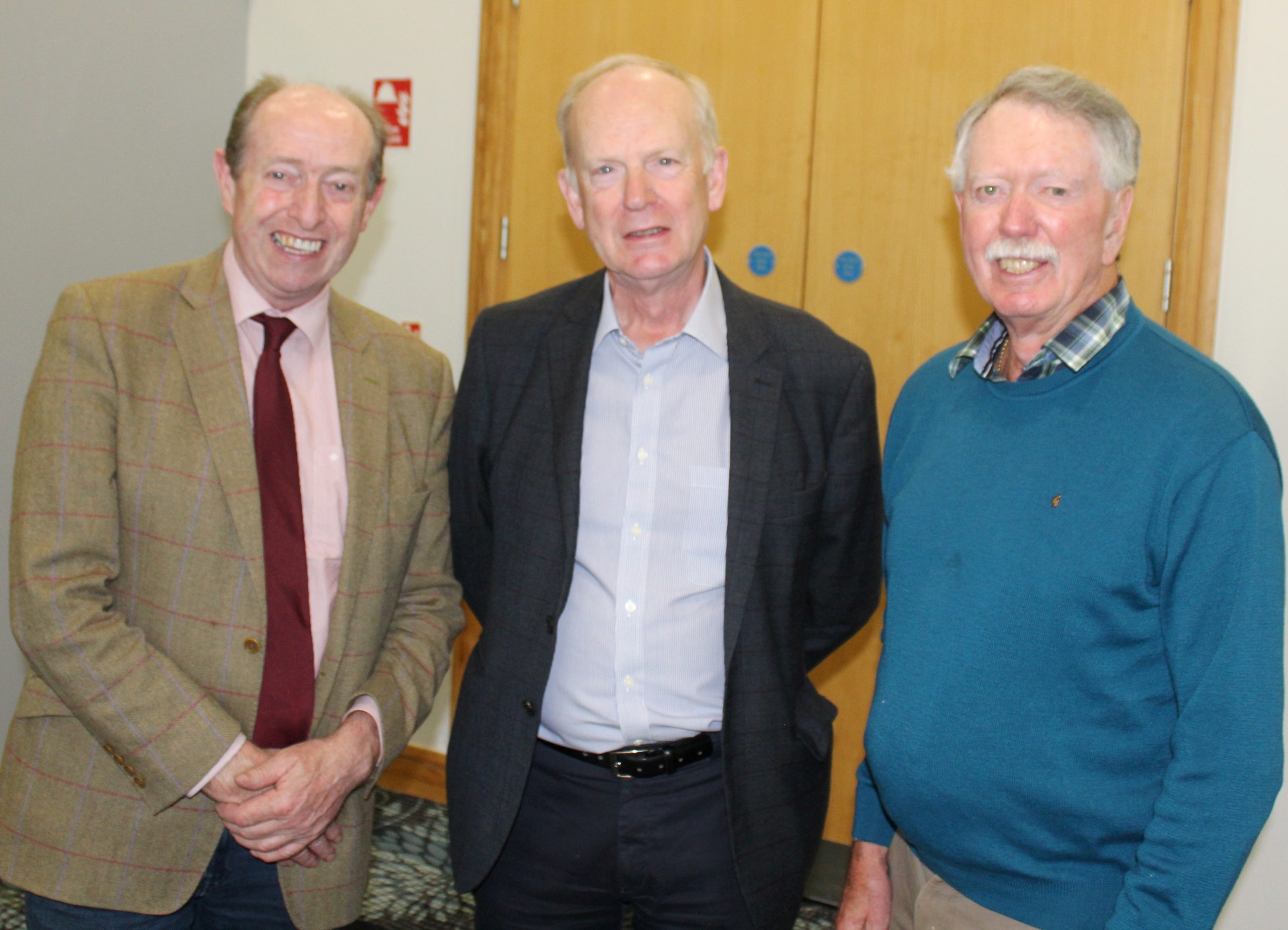 Attending the 2025 George Scott Robertson Memorial Lecture (l-r): Ian Buchanan, Ulster Farmers' Union; Dr. Sinclair Mayne; Dr Alan McIlmoyle