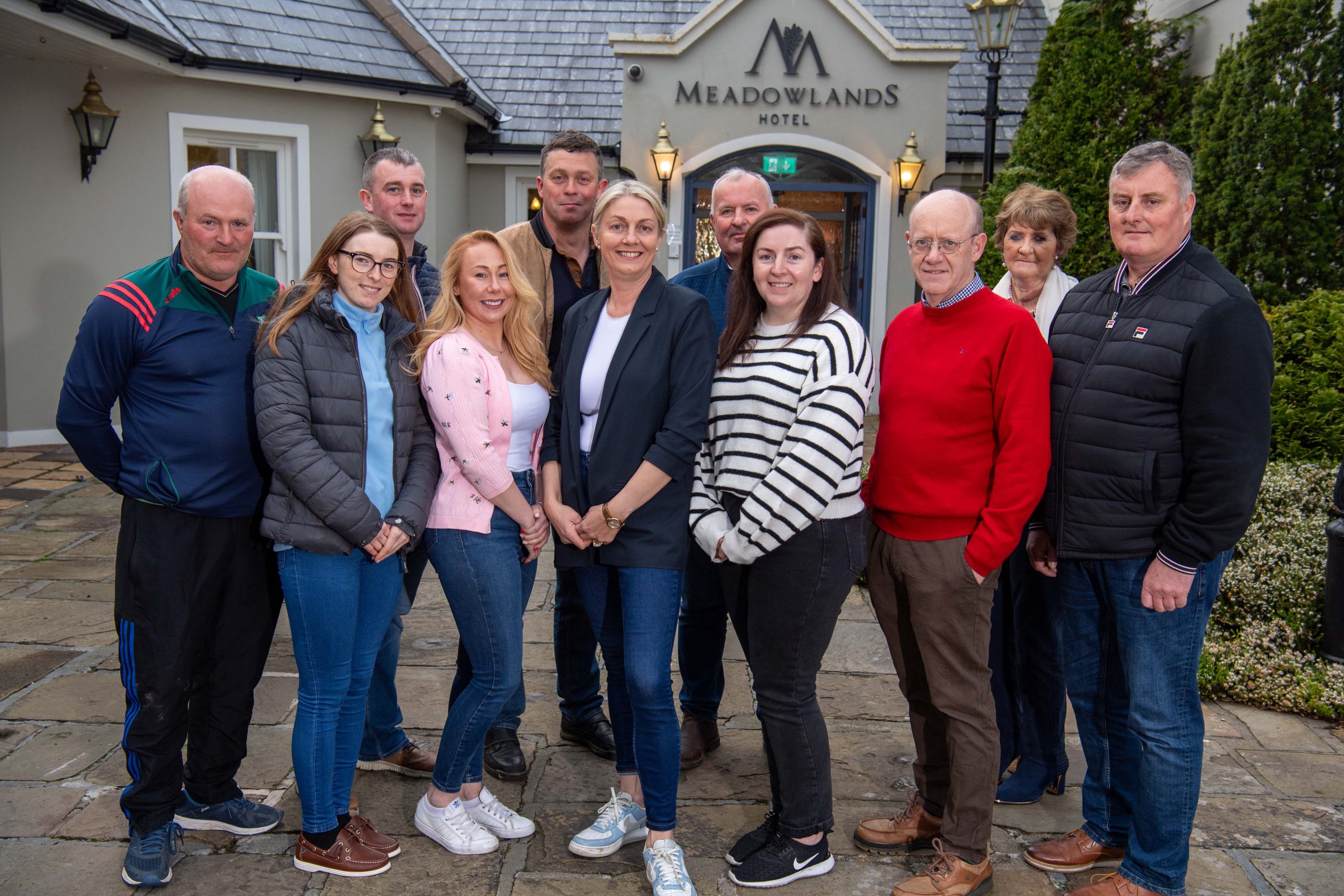 (L-R) Jeremiah O'Connor, Nicola Collins, Daniel Curtin, Shannon O'Mahony, Connie O'Connor, Emear Curtin, Anne McElligott, Michael Costello, Leonard Donnelly, Eileen Collins and Johnny Brosnan. Image: Domnick Walsh Eye Focus Ltd