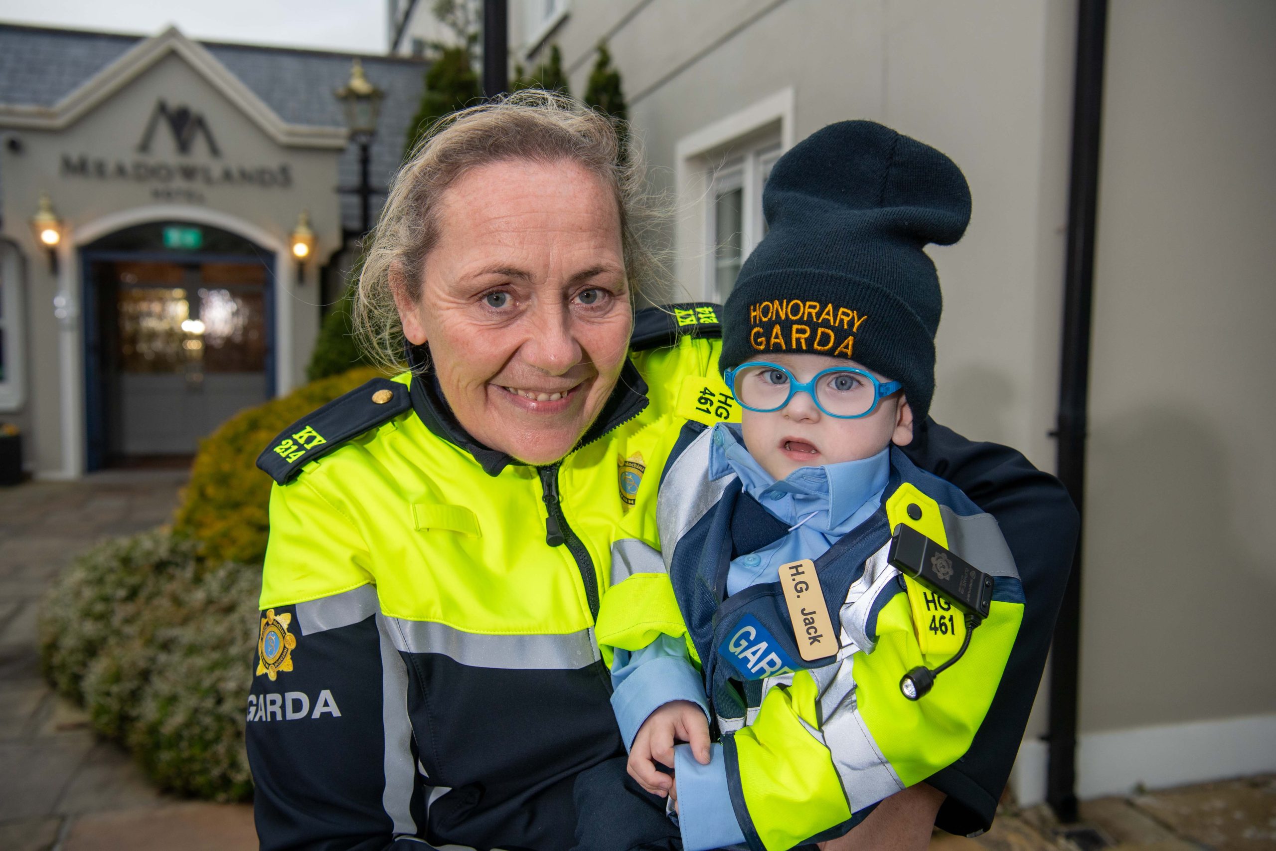 Garda Mary Gardiner and Honorary Garda Jack Duggin at the launch. Image: Domnick Walsh Eye Focus Ltd