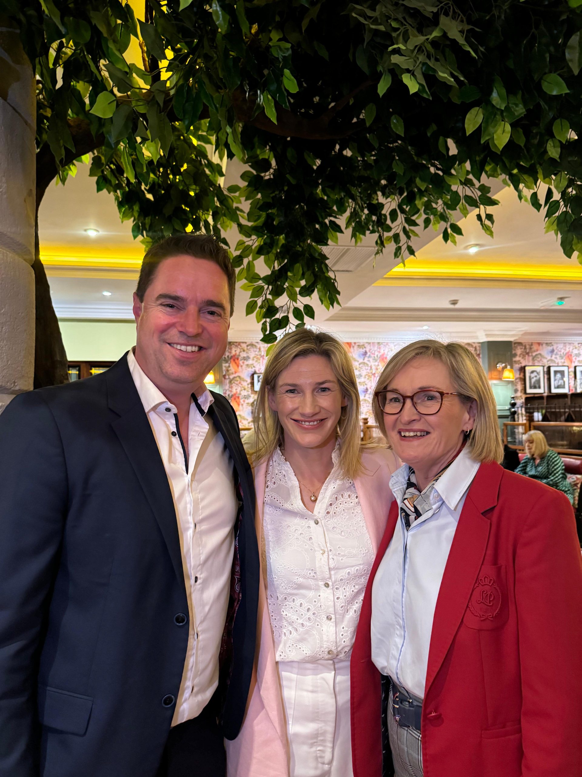 L-r: Minister for Agriculture, Martin Heydon, MEP Nina Carberry, and Mairead McGuinness. (Source: Nina Carberry)
