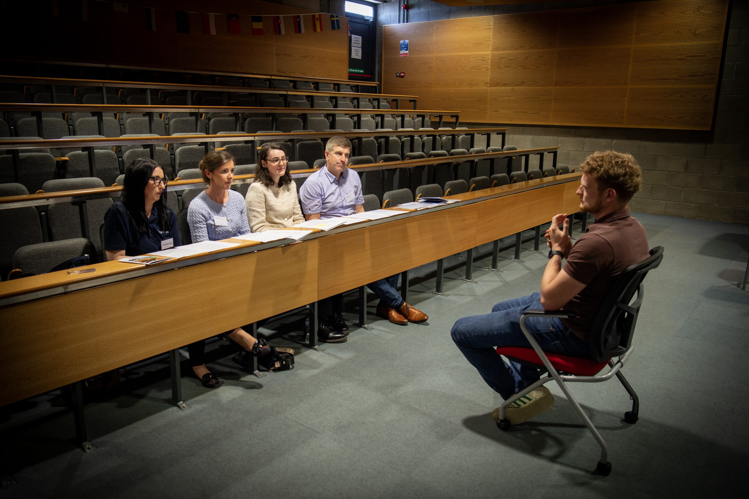 A mock interview taking place during the MTU agricultural science careers day. Image: Domnick Walsh Eye Focus Ltd